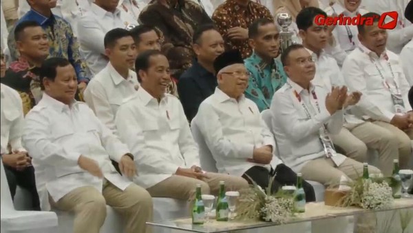 Presiden Jokowi di Rapimnas Gerindra