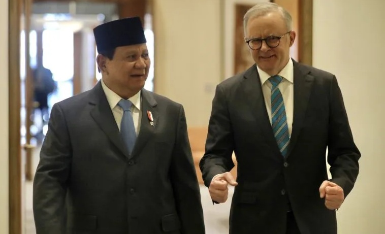 Menhan RI Prabowo Subianto dan Menhan Australia Richard Marles