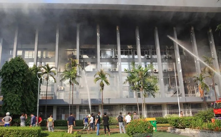 Gedung Bakamla RI terbakar