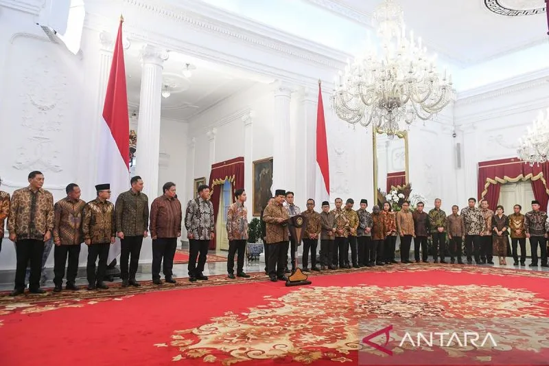 Presiden Prabowo umumkan susunan Kabinet Merah Putih.