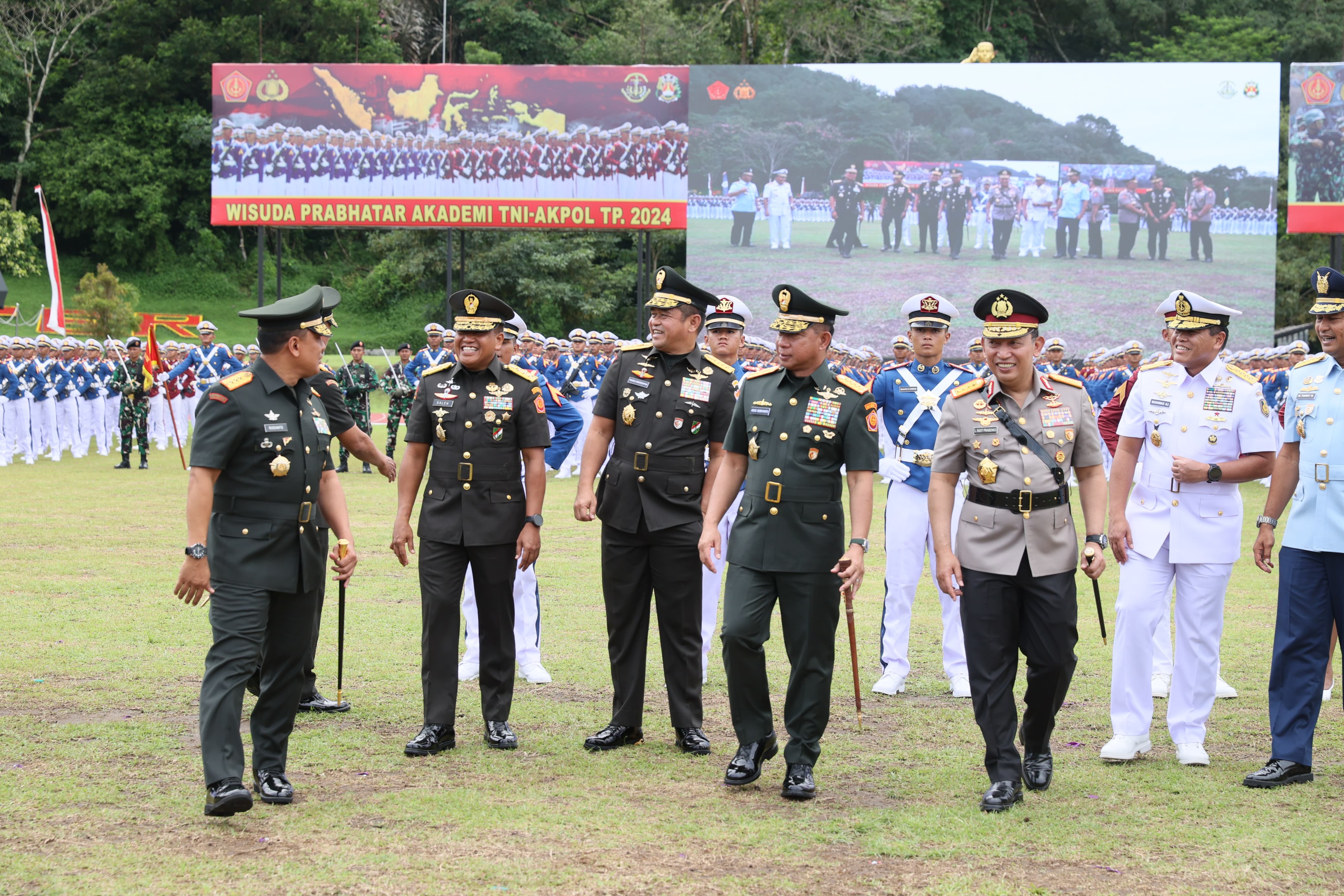 Kepala Staf Angkatan Darat (Kasad) Jenderal TNI Maruli Simanjuntak, menghadiri Wisuda Prajurit Bhayangkara Taruna (Prabhatar) Akademi TNI dan Akademi Kepolisian (Akpol)