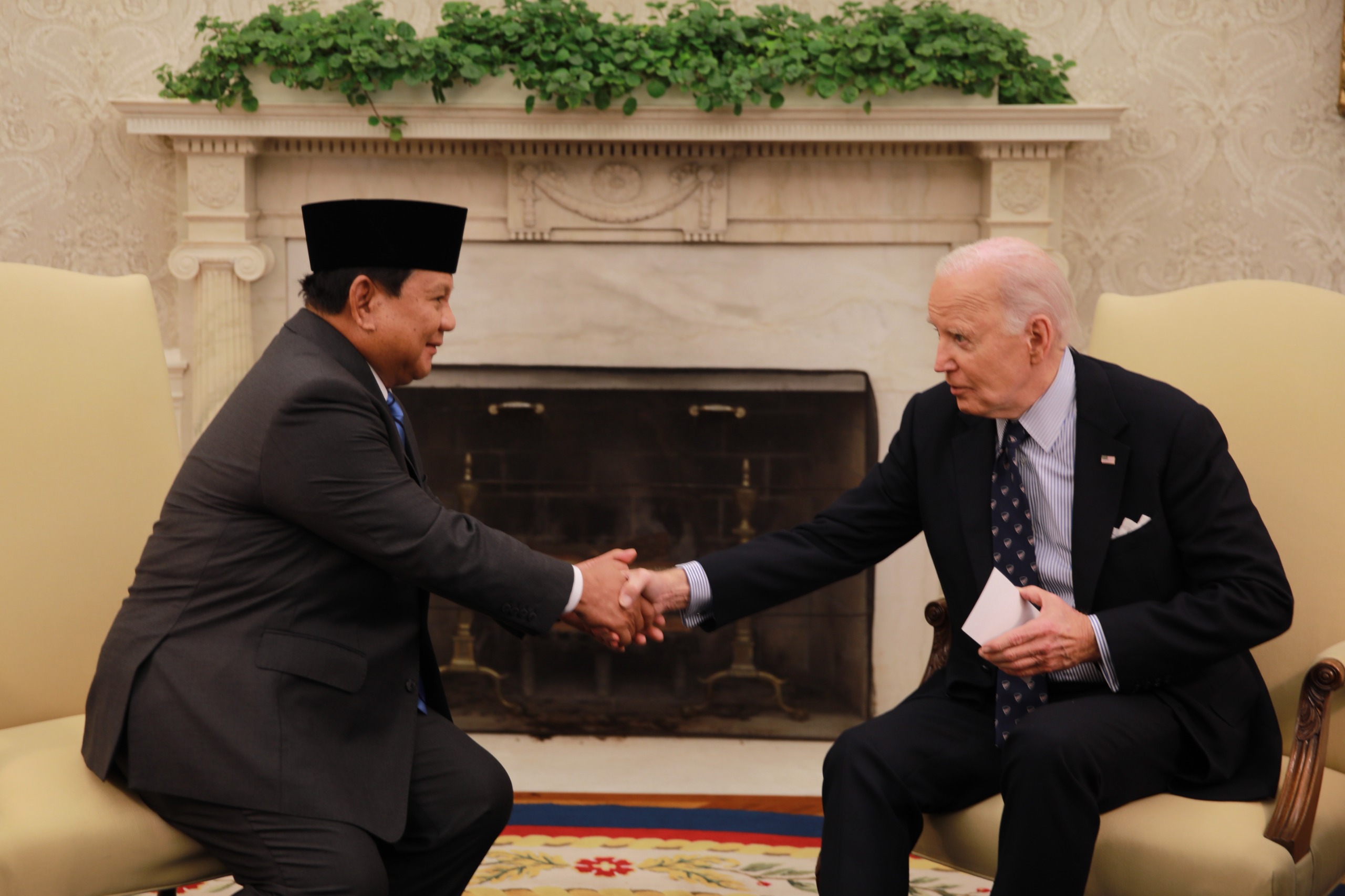 Presiden Prabowo Subianto bertemu Presiden AS Joe Biden