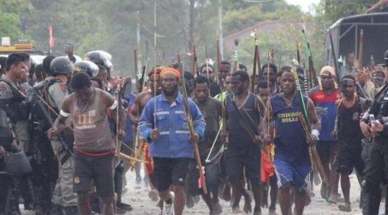 Situasi di Kabupaten Puncak Jaya, Papua Tengah - Foto X @hmspoldapapua.