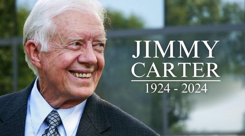 Presiden Amerika Serikat ke-39, Jimmy Carter, wafat di usia 100 tahun.