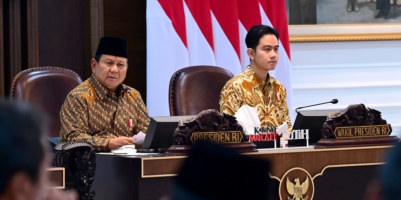 Presiden Prabowo Subianto dan Wapres Gibran Rakabuming Raka.