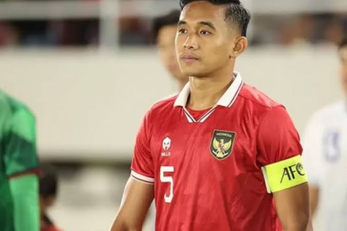 Rizky Ridho saat membela Timnas Indonesia sebagai Kapten