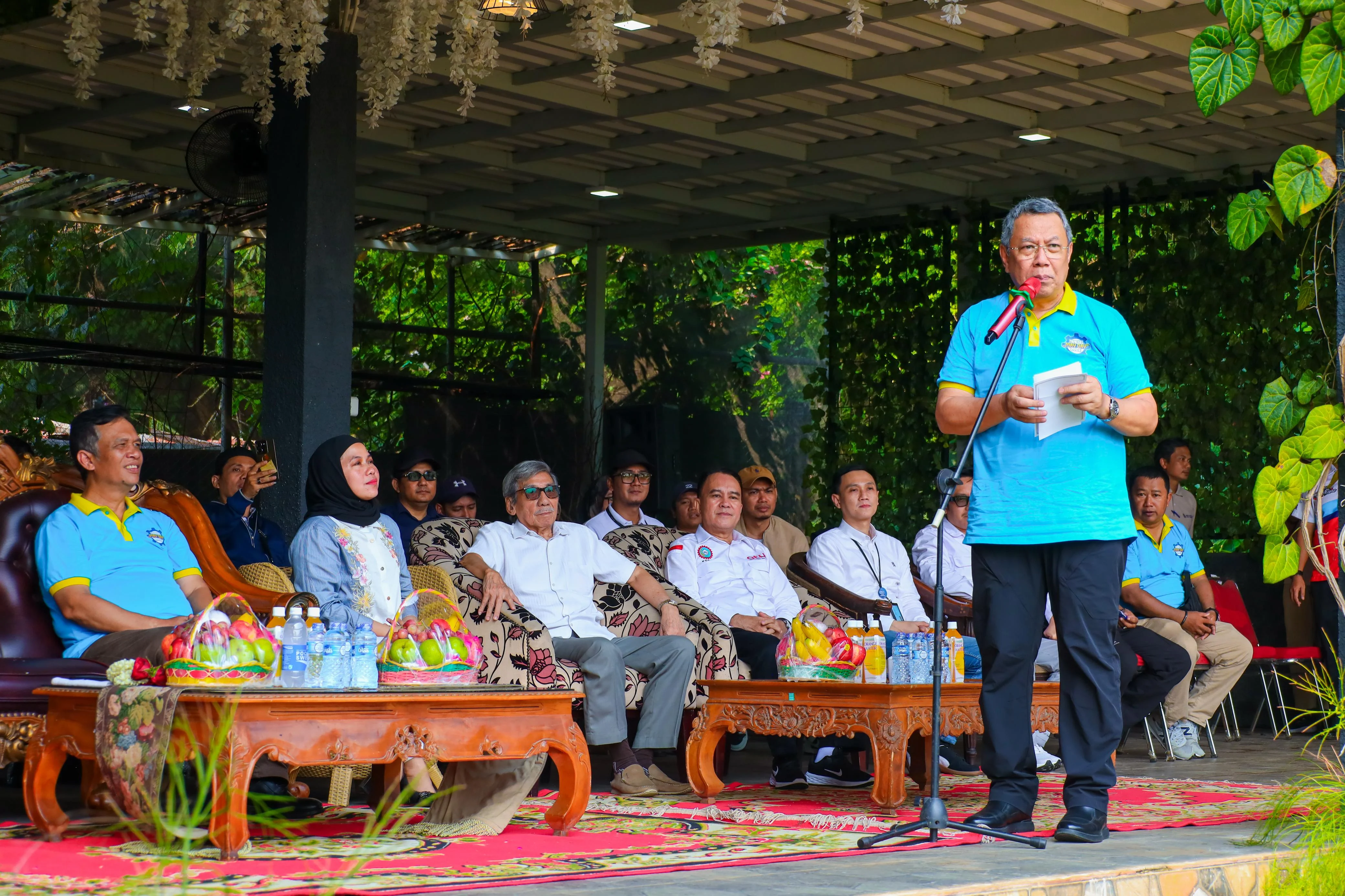 May Day 2025, Benyamin Davnie Tekankan Pentingnya Kolaborasi Antara Pekerja, Perusahaan, dan Pemerintah Walikota Tangsel Benyamin Davnie saat memperingati Hari Buruh Internasional (May Day) 2025.