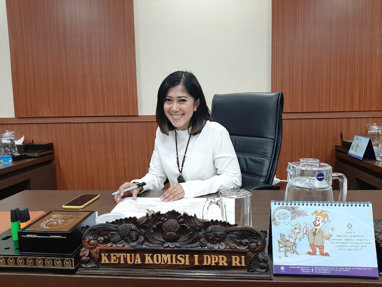 Ketua Komisi I Dewan Perwakilan Rakyat (DPR) RI Meutya Hafid