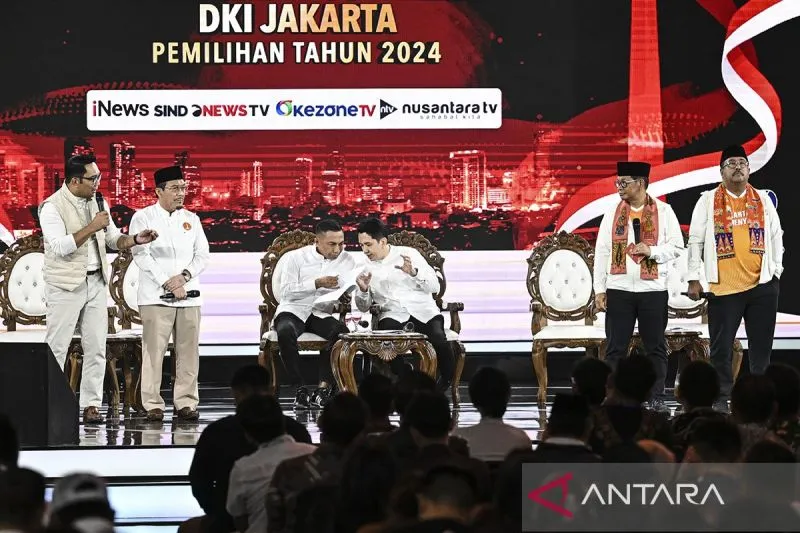 Debat perdana 3 Paslon di Pilgub Jakarta.