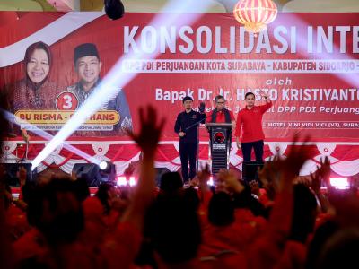 Konsolidasi kader PDIP menangkan Risma-Gus Hans di Pilgub Jatim