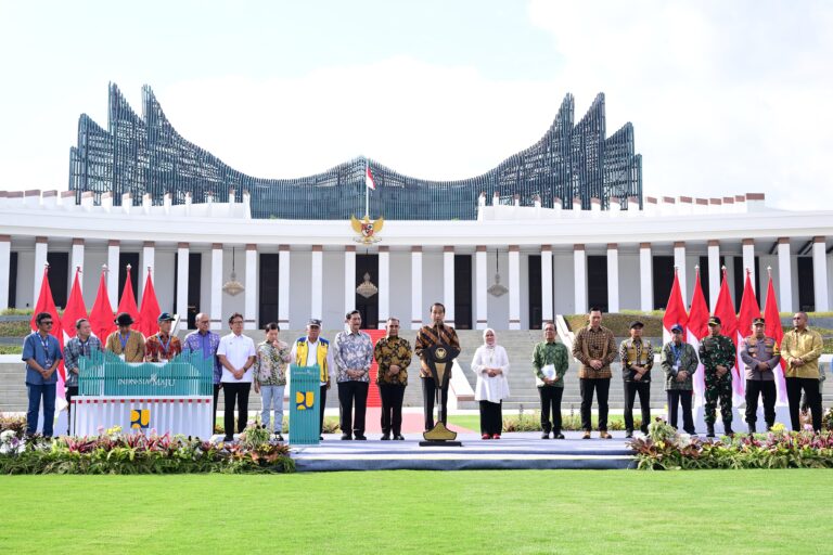 Presiden Jokowi resmikan Istana Negara IKN. (Foto: Setpres)