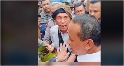 Menteri ESDM Bahlil Lahadalia, diomeli warga saat memantau pangkalan gas elpiji 3 kg di Kota Tangerang. Foto: Tangkapan layar